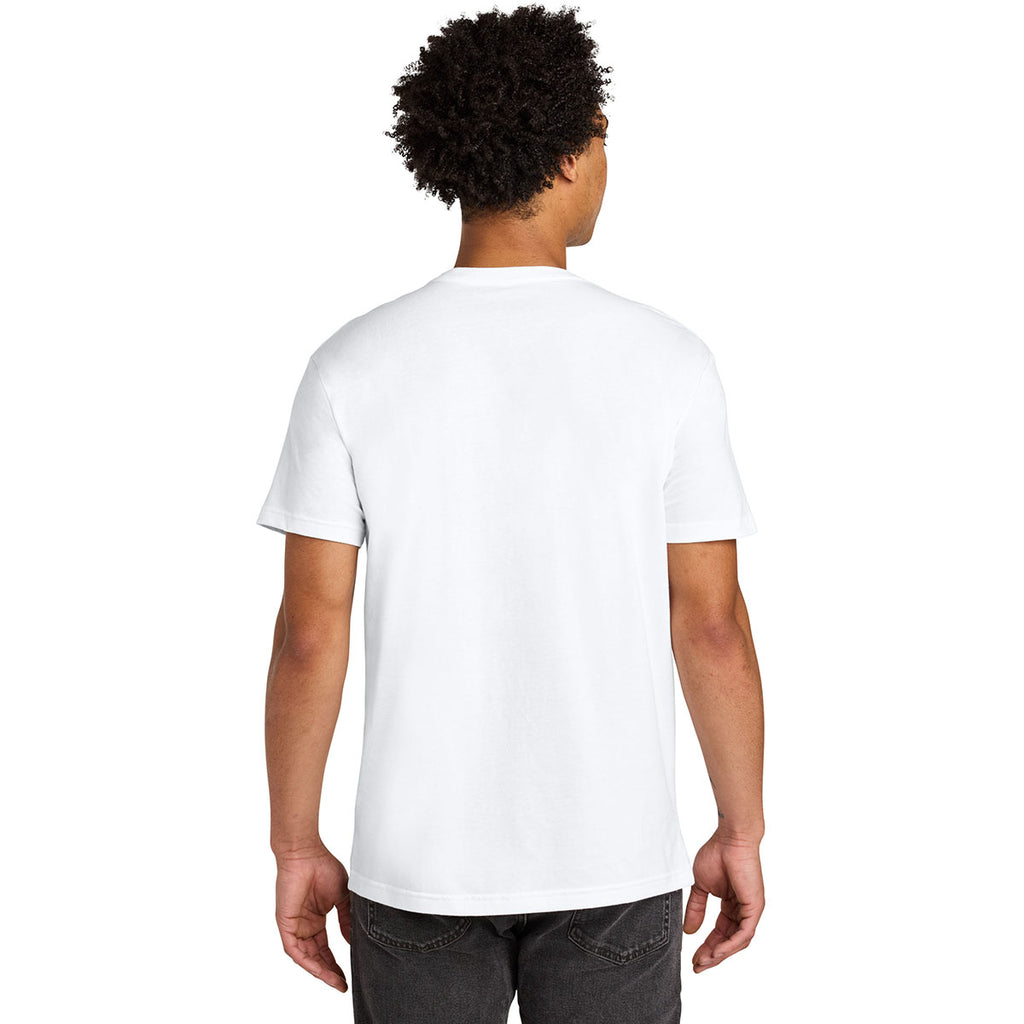 Next Level Men's White Cotton Pocket Tee