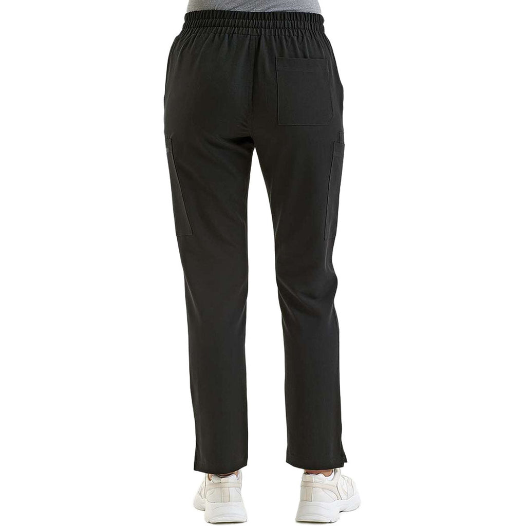 Onna Women's Black Relentless Stretch Cargo Scrub Pants