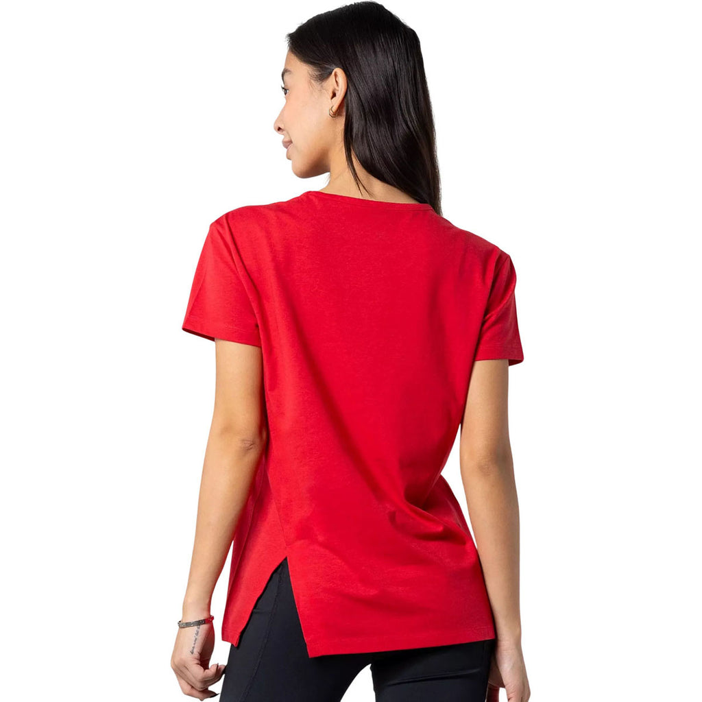 Verve Women's Flame Red Influx Short Sleeve Tee