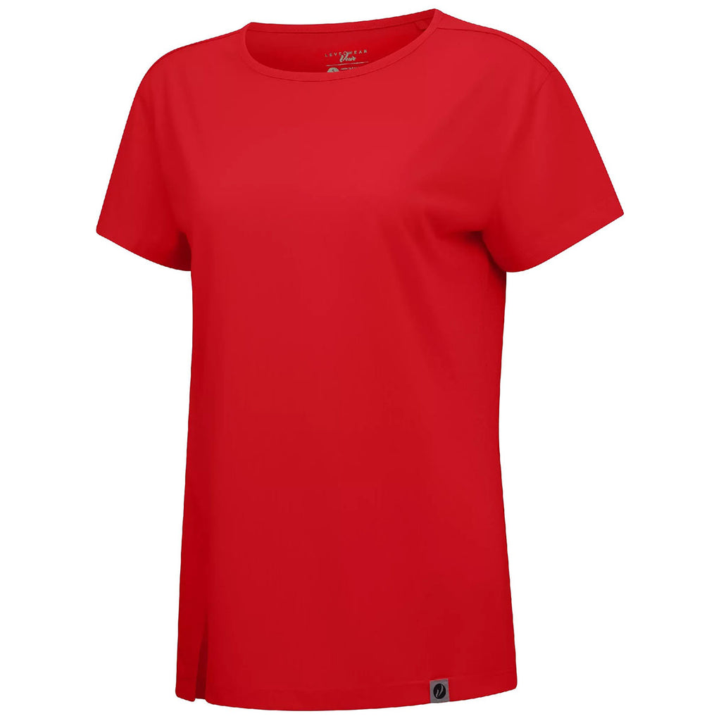 Verve Women's Flame Red Influx Short Sleeve Tee