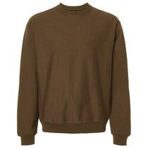 Hanes Unisex Army Brown Beefy Sweats Premium Heavyweight Crewneck Sweatshirt