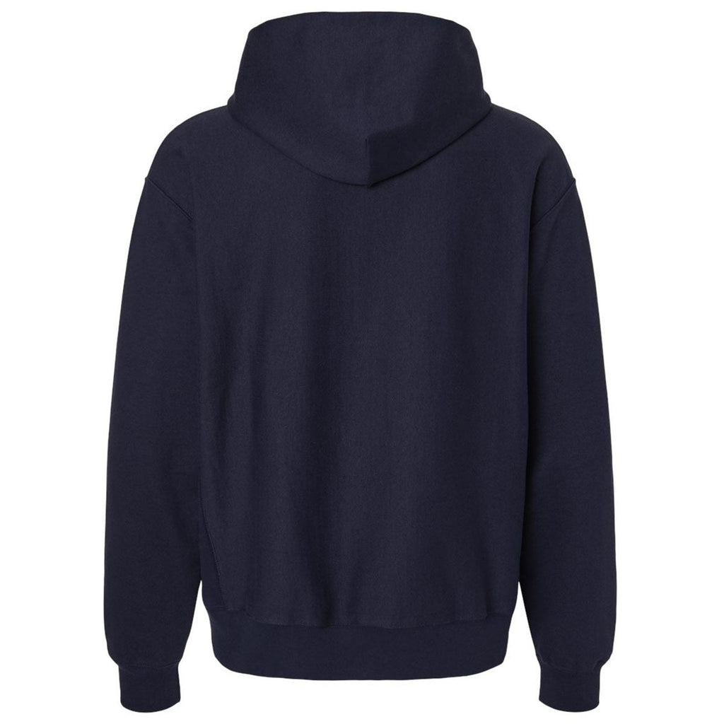 Hanes Unisex Athletic Navy Beefy Sweats Premium Heavyweight Hooded Sweatshirt