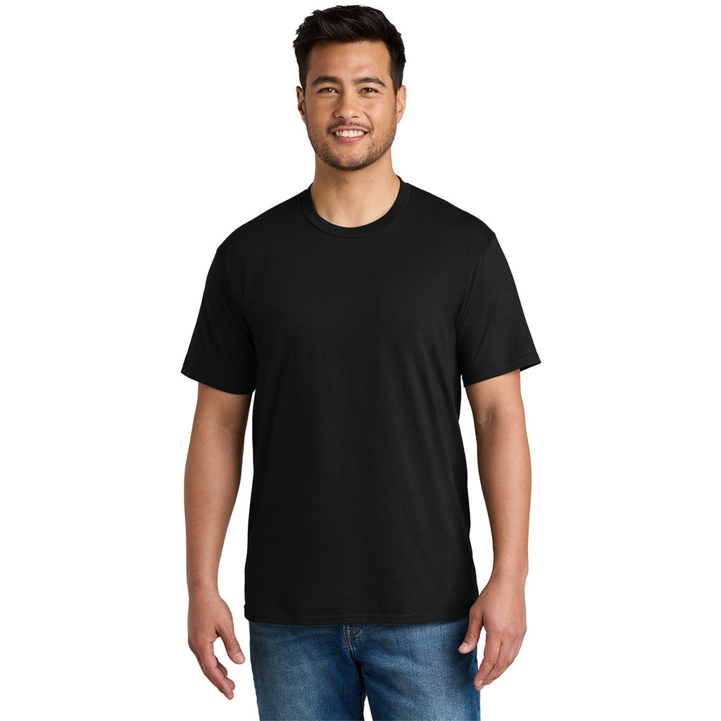 Port & Company Unisex Black CVC Tee