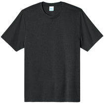 Port & Company Men's Black Heather Heather Performance Tee