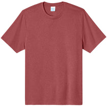 Port & Company Men's Deep Red Heather Heather Performance Tee