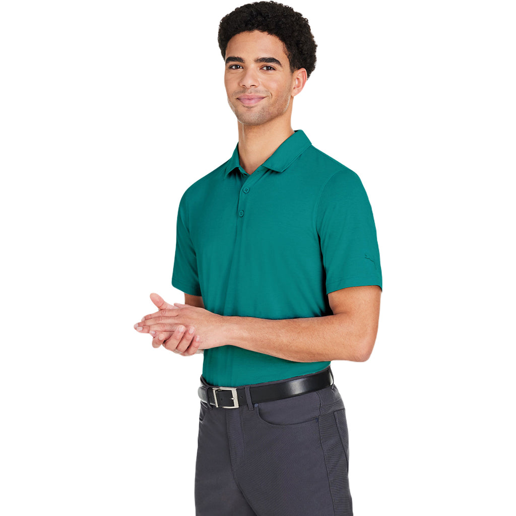 Puma Golf Men's Green Lagoon Bandon Polo