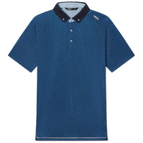 UNRL Men's Cavern Blue Pinpoint Polo