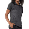 Levelwear Women's Black Graph Polo