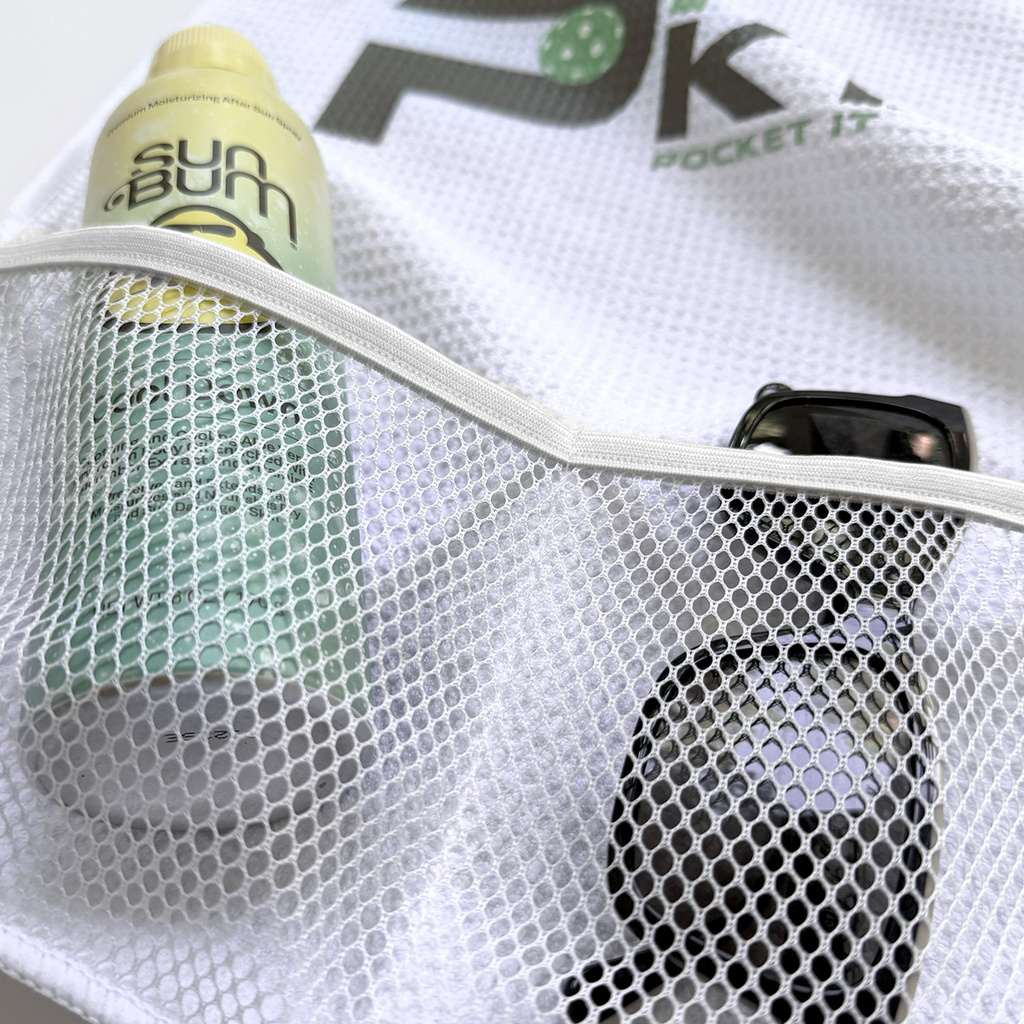 The Magnet Group White Pickle Pocket Waffle Towel