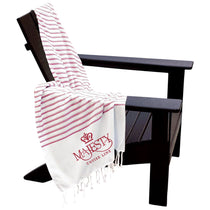 The Magnet Group Red/White Stripes Recycled Beach Blanket