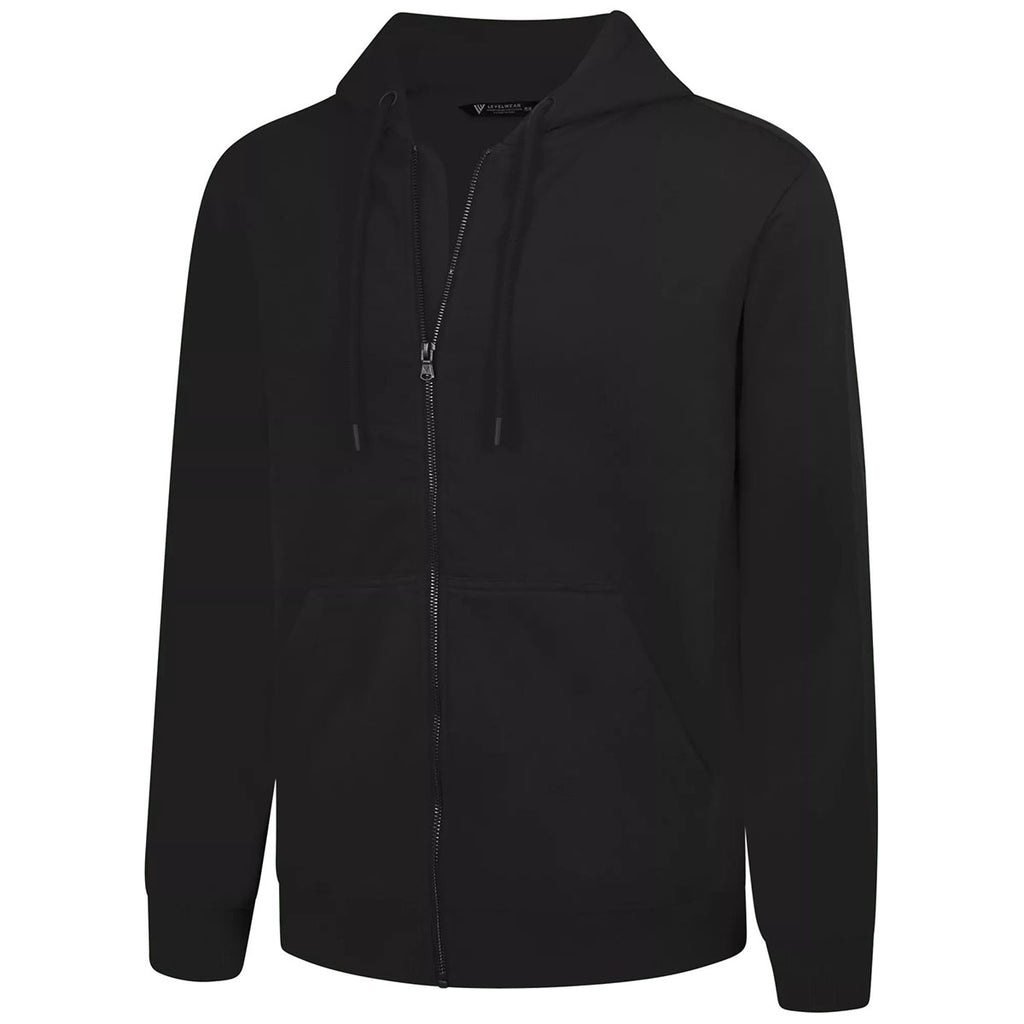 Levelwear Men's Black Podium Full Zip