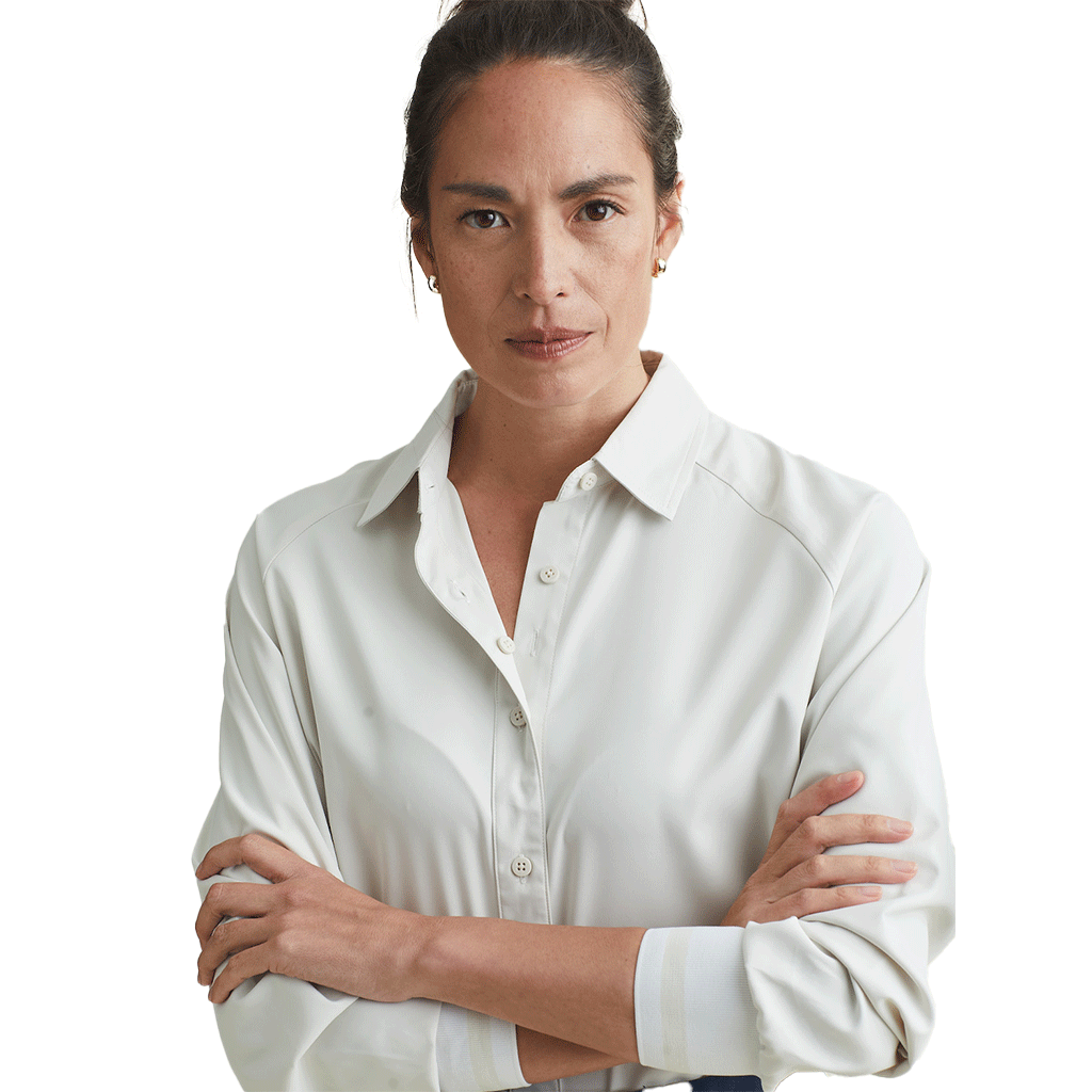 A. PUTNAM Women's Silver Birch Raglan Button Up