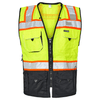 Kishigo Unisex Lime Premium Black Series Surveryors Vest