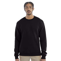 Champion Unisex Black Eco Fleece Crewneck Sweatshirt