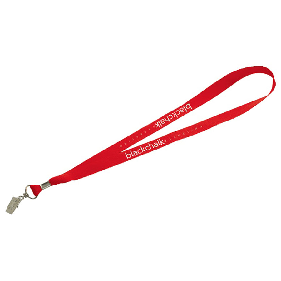 Bullet Red Lanyard with Bulldog Clip