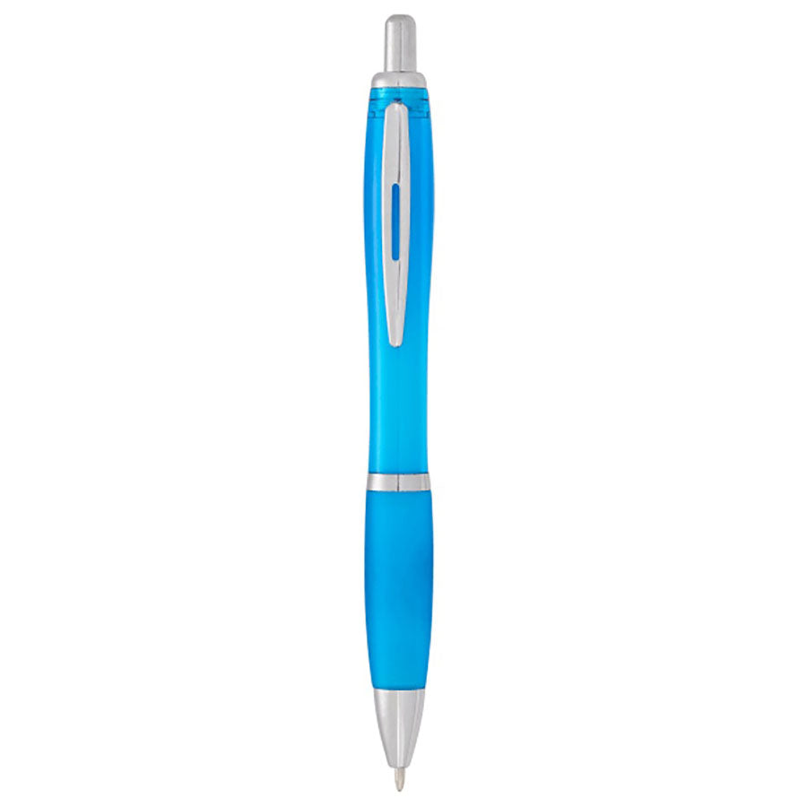 Bullet Translucent Teal Nash Retractable Ballpoint Pen