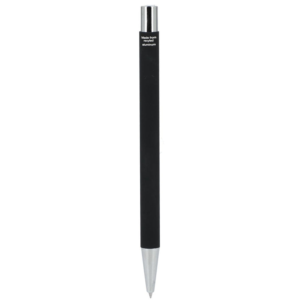 Bullet Black Maxi Recycled Aluminum Soft Touch Gel Pen