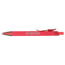 Bullet Red Metallic Recycled Aluminum Soft Touch Gel Pen