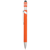 Bullet Orange Simple Fidget Recycled Stylus Gel Pen