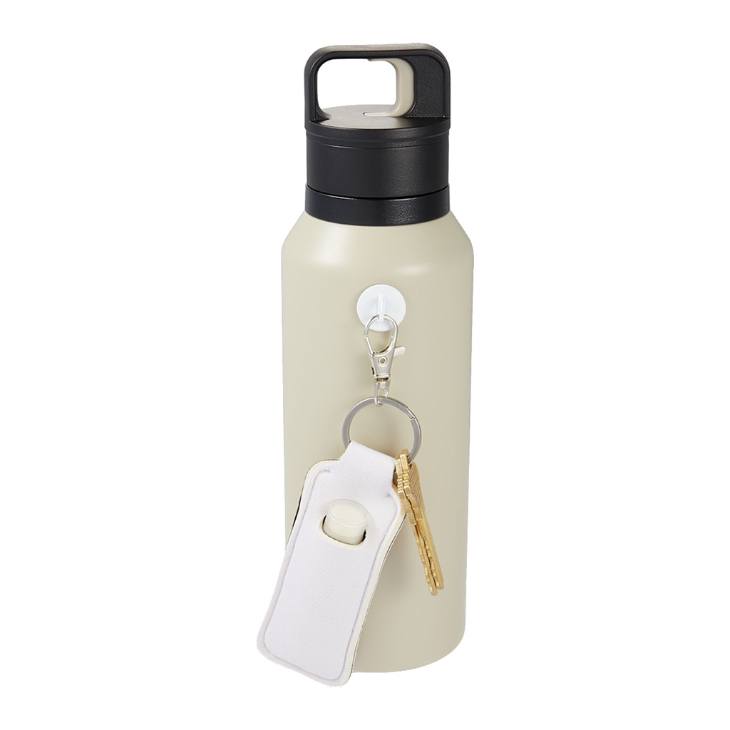 Bullet White Chapstick Holder Bottle Charm
