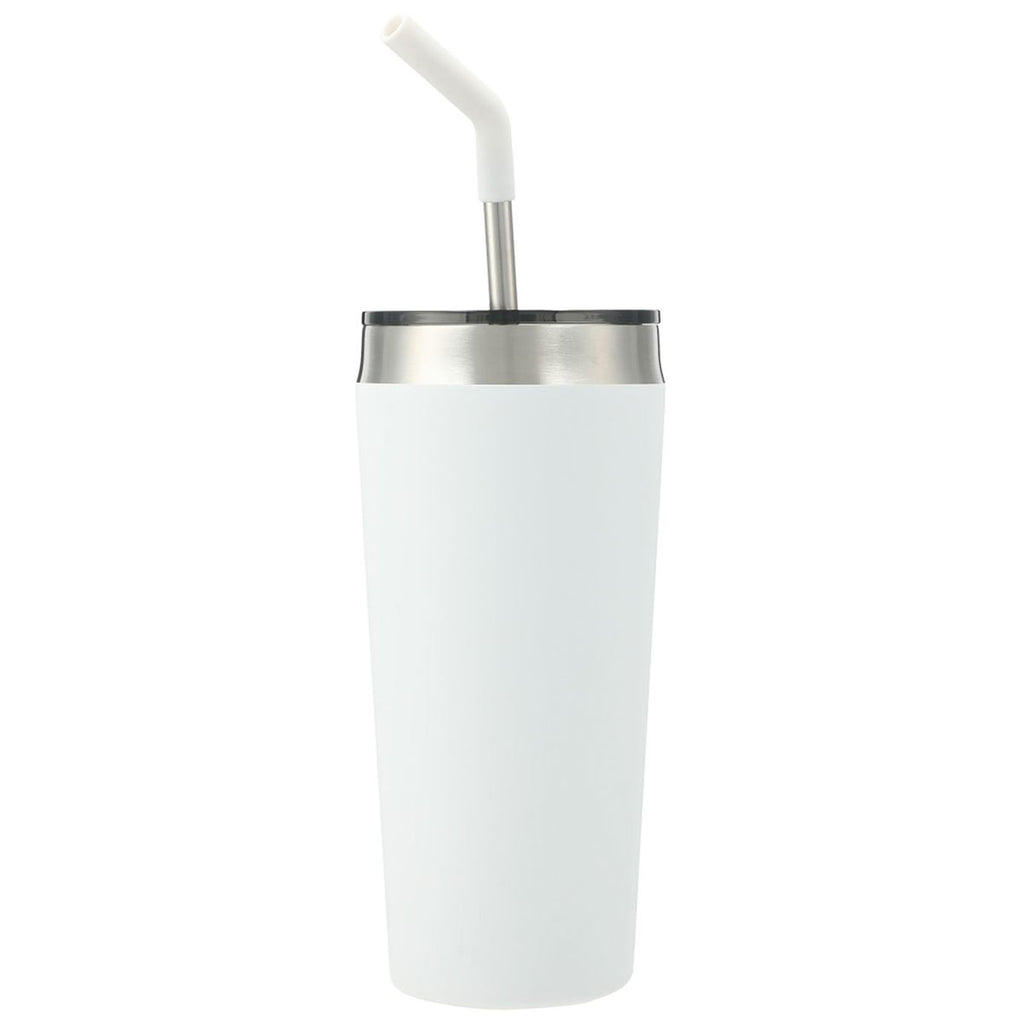 Bullet White Faye 20oz Vacuum Tumbler w/ SS Straw