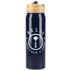 Bullet Navy Billy 26oz Eco-Friendly Aluminum Bottle With FSC Bamboo Lid