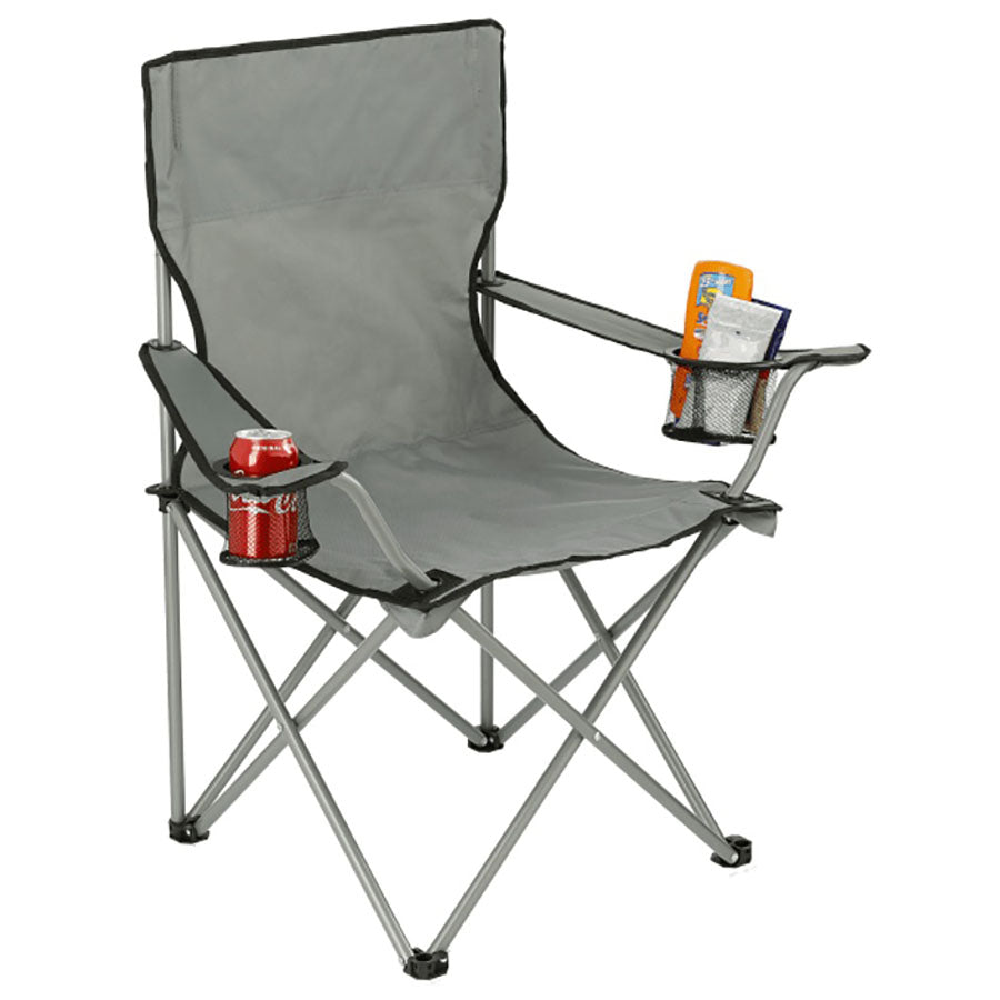 Bullet Grey Fanatic Event Folding Chair (300lb Capacity)