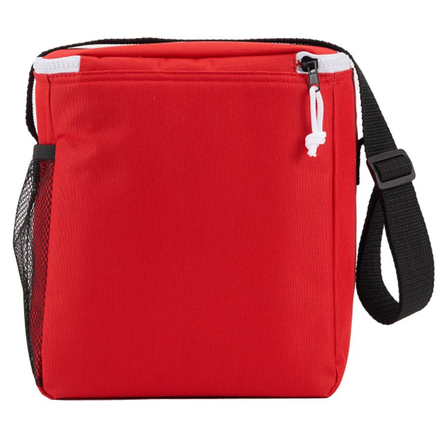 Bullet Red Accent Recycled 12 Can Lunch Cooler