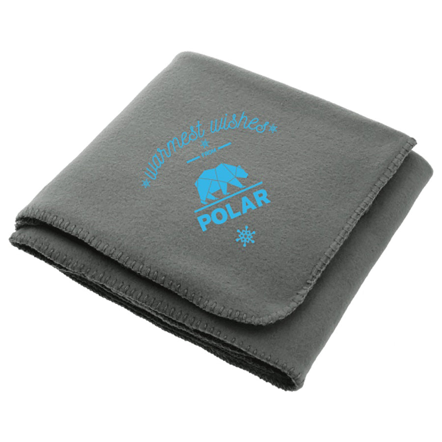 Bullet Grey 100% Recycled PET Fleece Blanket