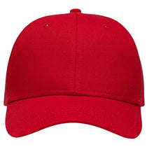 Sportsman Red Lo-Pro Solid Back Traditional Trucker Cap