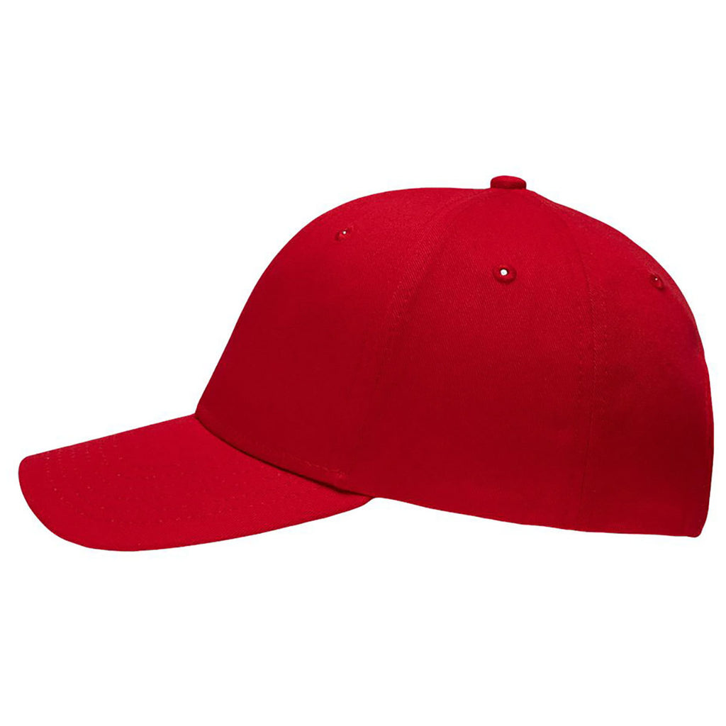 Sportsman Red Lo-Pro Solid Back Traditional Trucker Cap