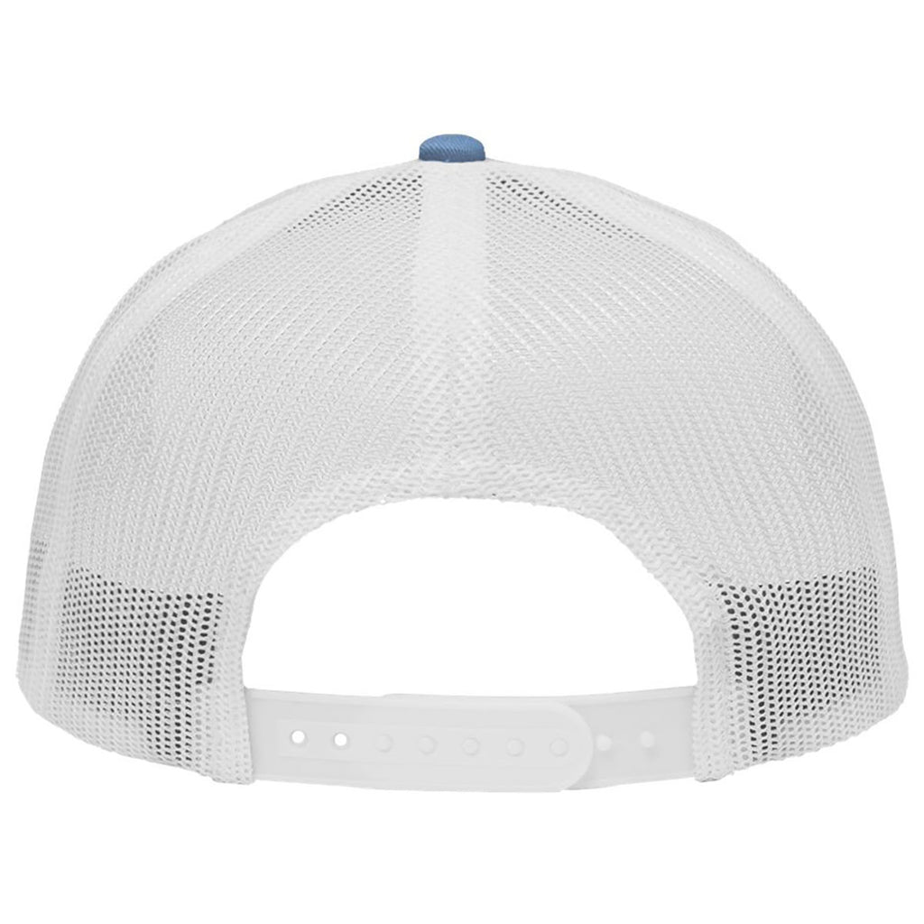 Sportsman Chino Sky Blue/White Lo-Pro Mesh Back Trucker Fit Cap