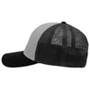 Sportsman Heather Grey/Charcoal/Black Lo-Pro Mesh Back Trucker Fit Cap