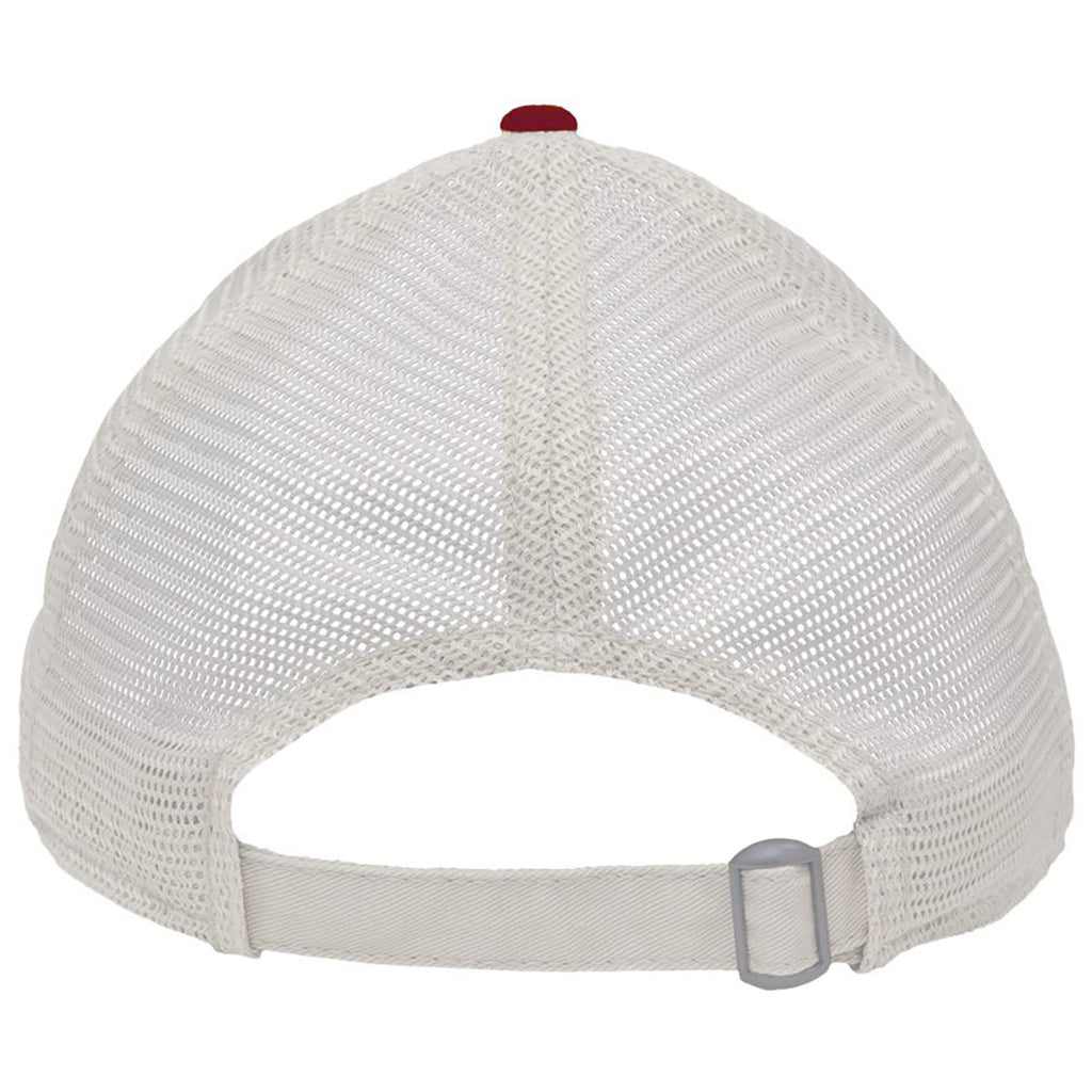 Sportsman Cardinal/Stone Mesh Dad Hat Fit