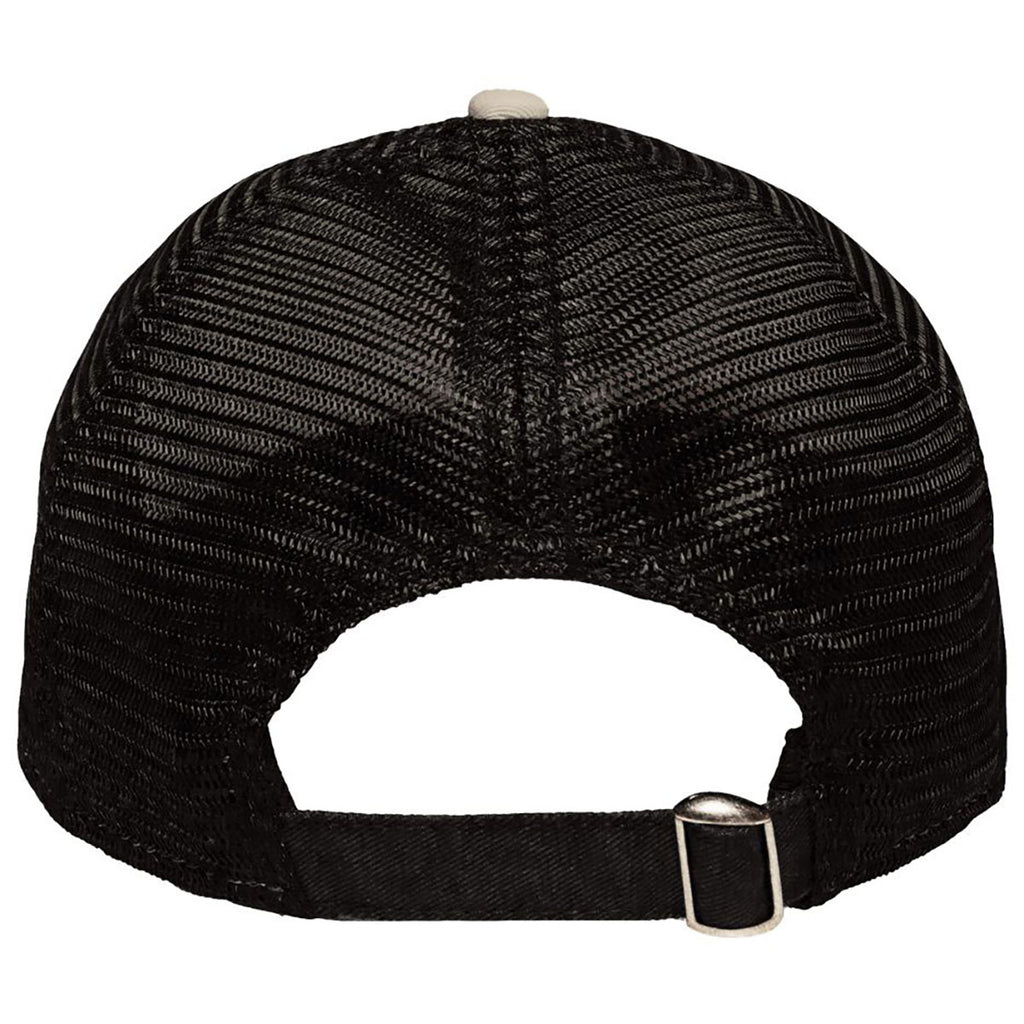 Sportsman Khaki/Black Mesh Dad Hat Fit