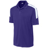 Sport-Tek Men's Purple/ White Competitor United Polo