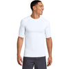 Sport-Tek Men's White PosiCharge Compression 1/2-Sleeve Tee