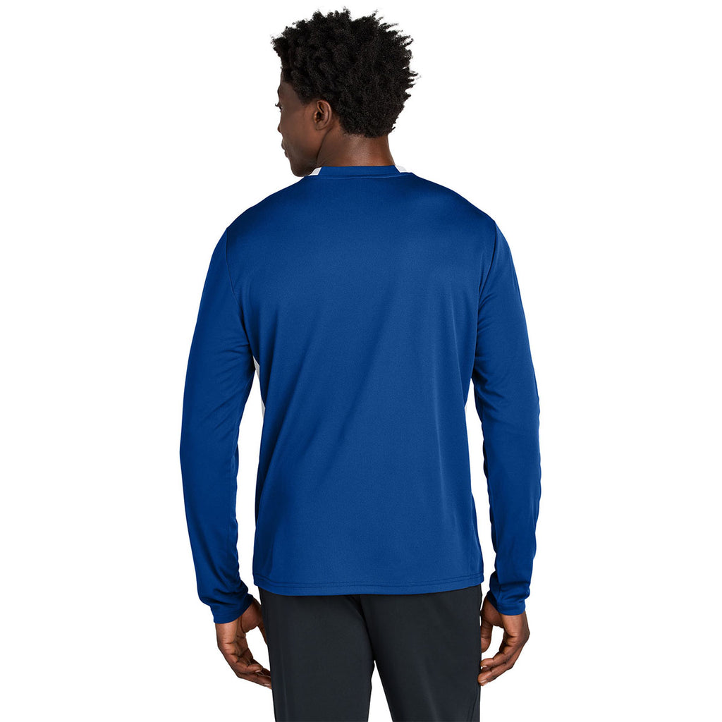 Sport-Tek Men's True Royal/White Club 1/4-Zip Pullover
