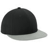 Sport-Tek Black/Silver/Black Pro-Cut Stretch-Tek Cap