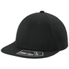 Sport-Tek Black Pro-Cut Stretch-Tek Cap