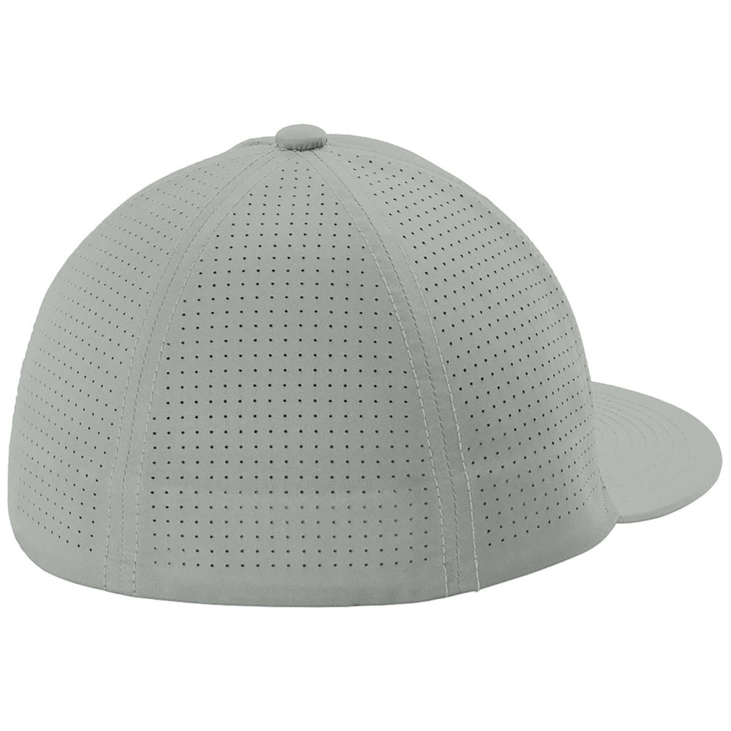 Sport-Tek Silver Pro-Cut Stretch-Tek Cap