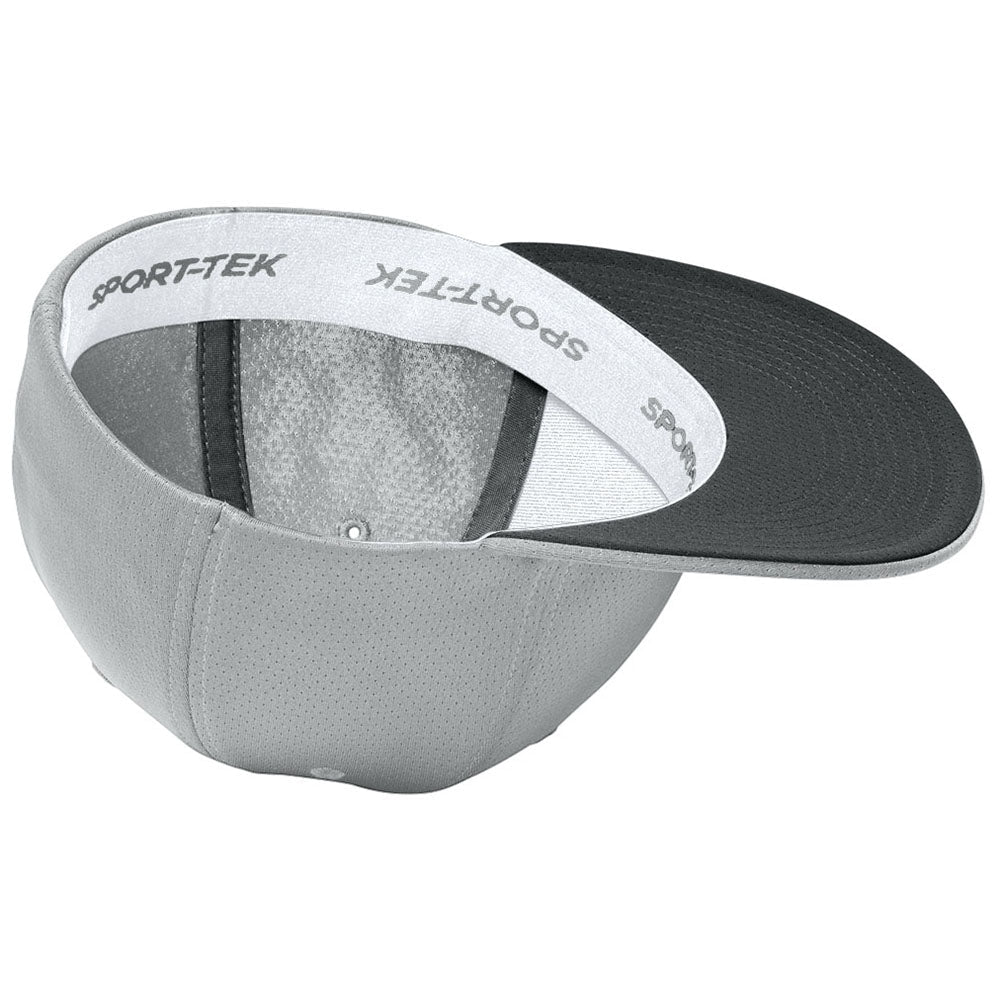Sport-Tek Silver Impact Mesh Stretch-Tek Cap