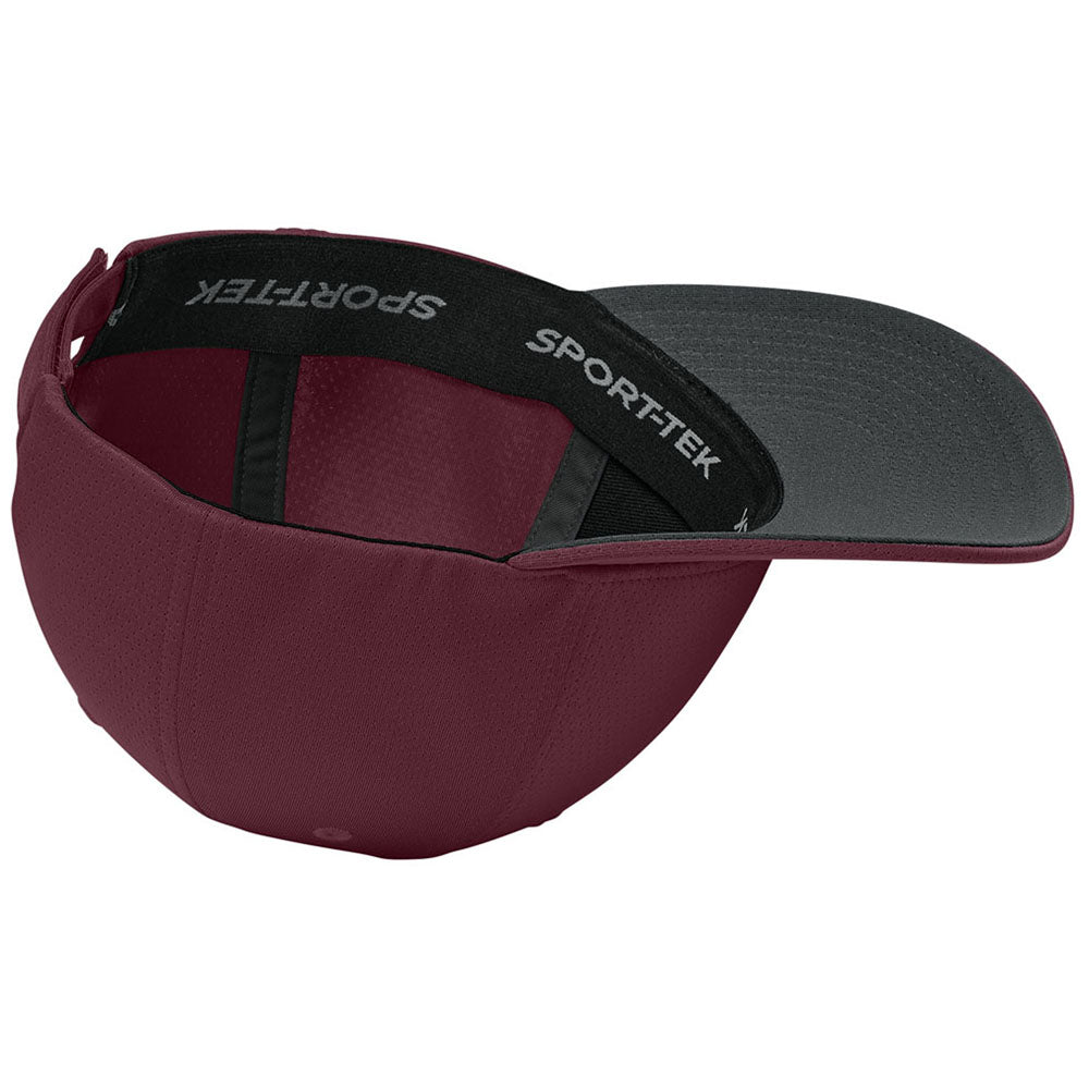 Sport-Tek Maroon Impact Mesh Stretch-Tek Adjustable Cap