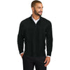 Port Authority Men's Deep Black Easy Care 1/4-Zip Sweater