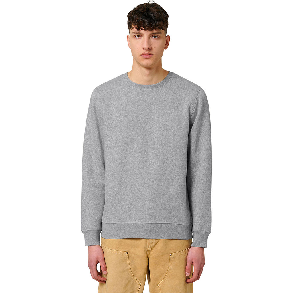 Stanley/Stella Unisex Heather Grey Roller Crewneck Sweatshirt