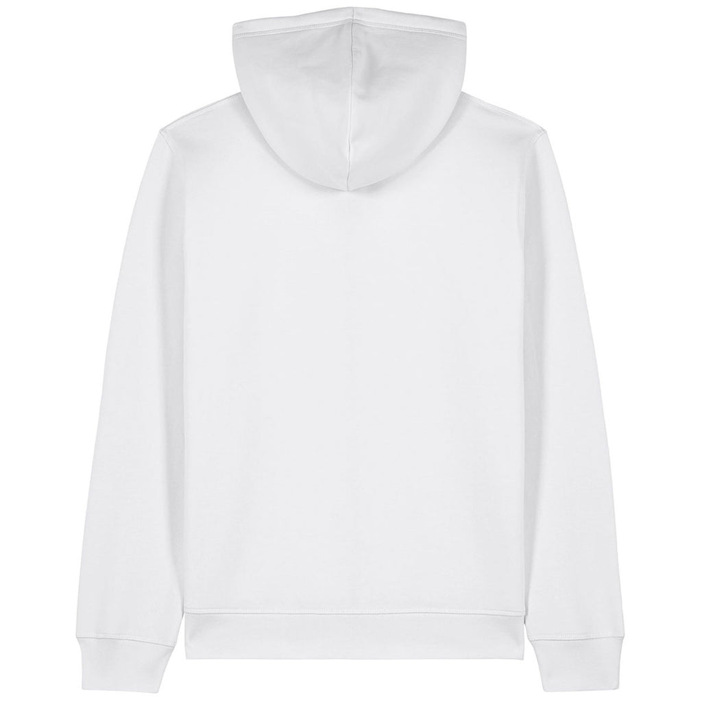 Stanley/Stella Unisex White Mixer Full-Zip Hooded Sweatshirt