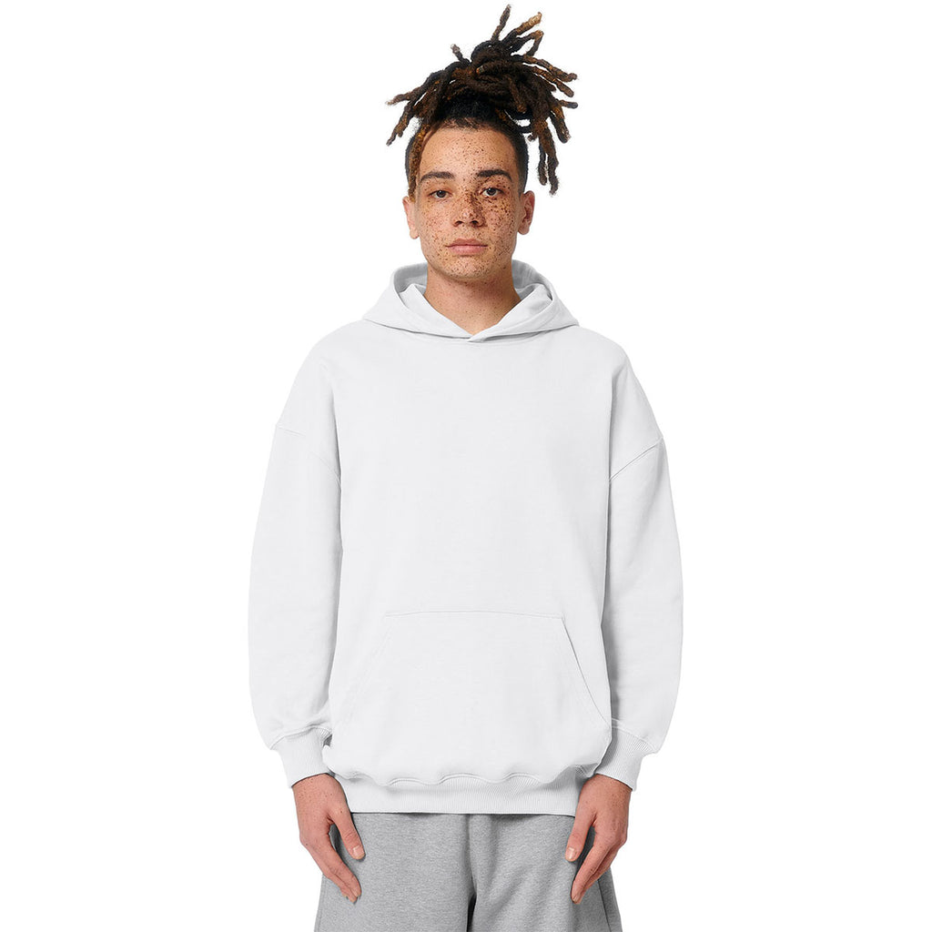 Stanley/Stella Unisex White Cooper Dry Hooded Sweatshirt