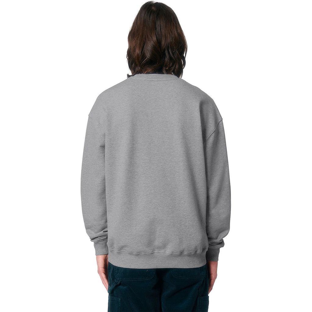 Stanley/Stella Unisex Heather Grey Ledger Dry Crewneck Sweatshirt