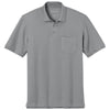 Port Authority Men's Gusty Grey Tall Wearever Signature Pique Pocket Polo