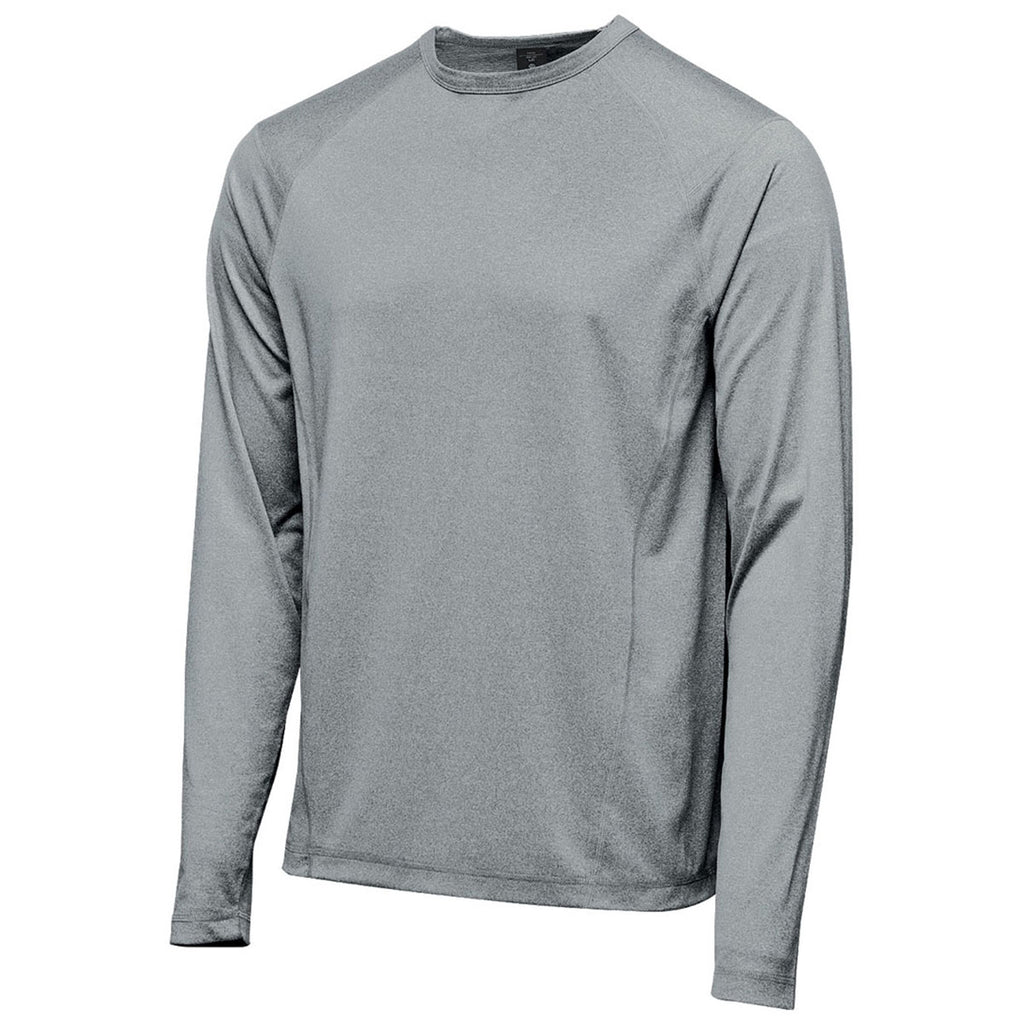 Stormtech Men's Granite Heather Volante H2X-DRY Long Sleeve Tee